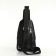 Lightning bag bag, Fidelio Largo, genuine leather, black color