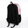 Youth backpack from textiles, 3 pockets, pink color