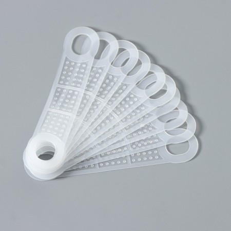 Silicone overlays for shoulders, anti -slip, set 10 pcs, 10 × 2.2 cm, white color-3