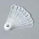 Silicone overlays for shoulders, anti -slip, set 10 pcs, 10 × 2.2 cm, white color