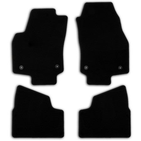 Rugs in the ECONOM salon for Opel Astra H 5D 2004-2007, 2006-2014, hb., 4 pcs., Textile