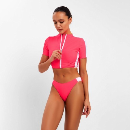 Separate Minaku swimsuit with a zipper, pink color, size 46-4