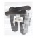 Door handle DH-0433 NE with prury. for the castle (FL-0432, 0433, 0434), square 9x130