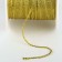 Weaving thread, d = 1 mm, 25 ± 1 m, gold color
