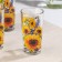 Set of glasses "Sunflower", glass, 230 ml, 6 pcs