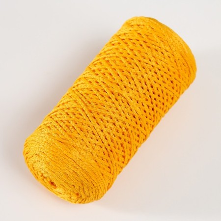 Knitting cord 100% polyester 1mm 200m/75 ± 10g (08 yellow)-1