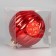 Ball plastic d-11.5 cm "vintage" stripes, red