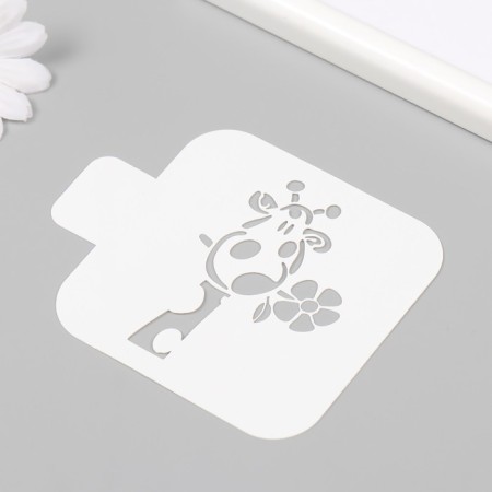 Plastic stencil "giraffe" 9x9 cm-1