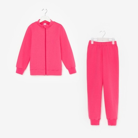 Costume (jumper, trousers) children, Fuchsia color, height 92 cm