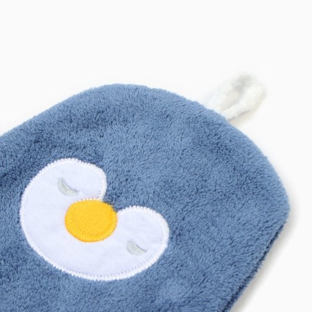 Lovelife hand towel "Penguin", col. Blue, 25x21 cm, 100% PE, microfiber 280 g/m2-3