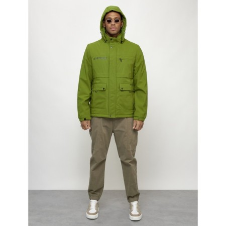 Sports male jacket, size 48, green color-12