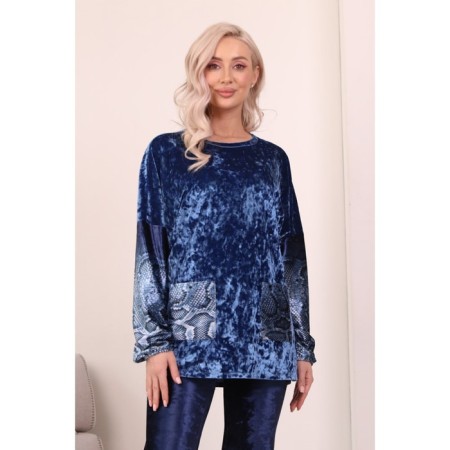 Female costume, size 44, blue color-7