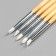 Tools for modeling and giving shape (set of 5 pcs) 18 cm wood, rubber