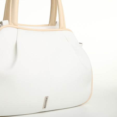 Women's bag with lightning, white color-3
