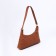 Baget bag with zipper, brown color