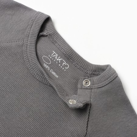 Kit for children (T -shirt/pants), gray color, height 74-80 (9 -12 months)-1