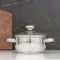 Antei pan, 1.5 l, d = 16 cm, glass cover, capsule, induction