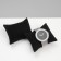 Jewelry pillow, phlock, 8 × 6.5 × 3.5 cm, black color