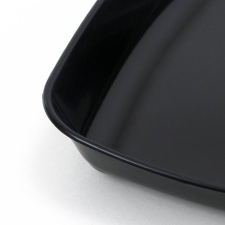 Round toilet without a mesh 33.5 x 25 x 6 cm, black-4