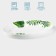 Serving shares "Fern sheet", oval, 30 × 22 cm, glass ceramic, white color