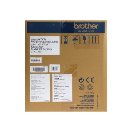 Overlock Brother 3034 DWTV, 8 operations, 4 threads, 1300 tbsp/min, edge -blade seam, white-5