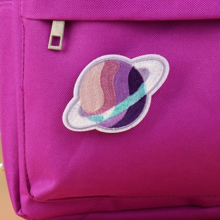 Application "Planet", on Velcro, with an adhesive base, 7.5 × 5 cm-3