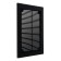 Ventilation grate "Vento" 2030vr, 200x300 mm, with a grid, detachable, black