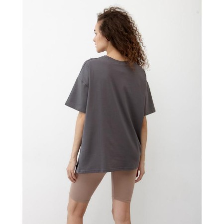Women's T-shirt Minaku Oversize Fit: graphite color, river 52-3