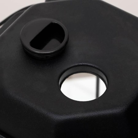 Aquarium "octagonal" with a lid, 24 liters, 25 x 25 x 46/50 cm, black-1