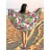 Pareo and beach rug "Ripe watermelon slices", d = 150 cm