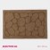 Rug of the harassment shade "Stones", without a edging, 38 × 58 cm, beige color