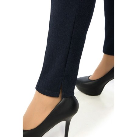 Female trousers, size 42, blue color-4