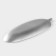 Daille of Dilan's fruit "Tropical leaf", 40.5 × 14.5 cm, silver color