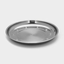 Stainless steel plate, 750 ml, d = 23 cm