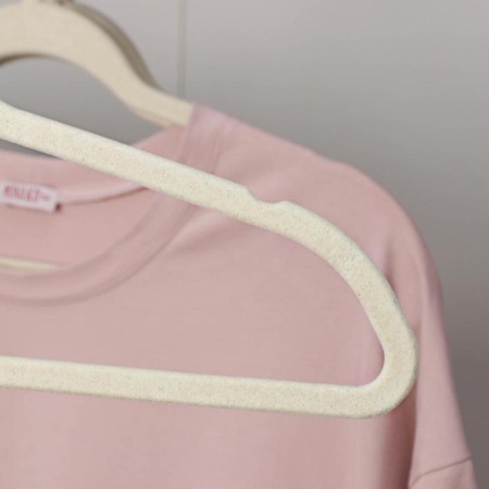 Clothing shoulders, size 46-48, flocked coating, price per pcs, white color-2