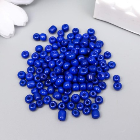 Round beads 6/0 "Blue Neon" 20 g-1
