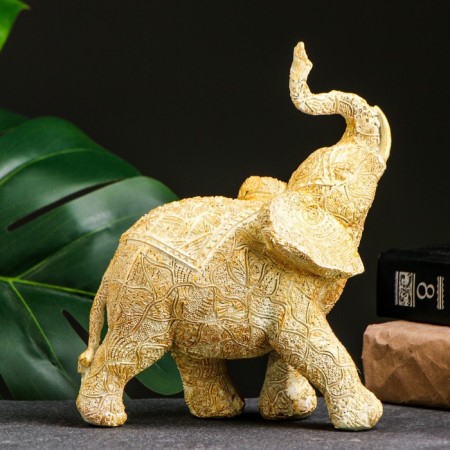 Figure "Elephant Openwork" gold, 16x9x19cm-1