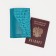 TEXTURA passport cover, turquoise color