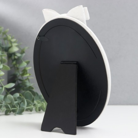 Photo frame Polystone 10x14 cm "Bow" white 13x18.8 cm-2