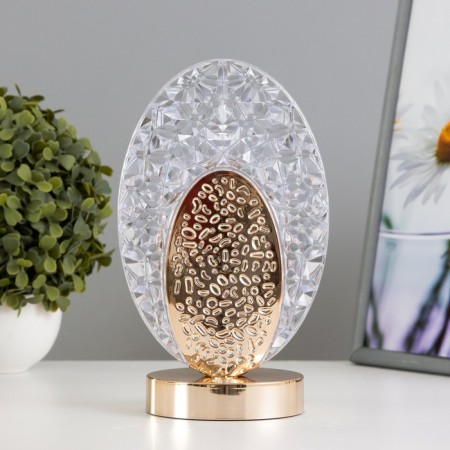 Table lamp sensory "Landis" LED 3W 3000-6000K USB AKB Dimmer gold 9.5x13.5x22 cm 102220