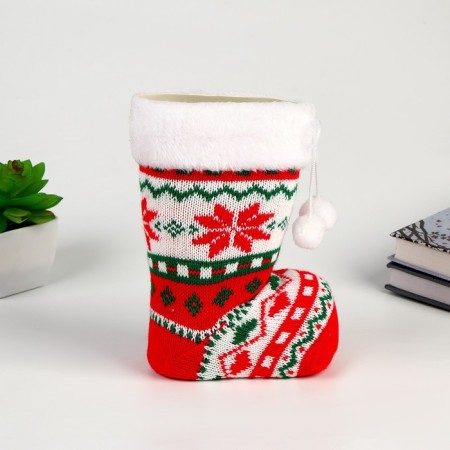Confepture "Boot", knitted, with a pattern-2