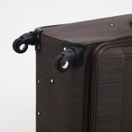 Big suitcase 28 ", lightning department, code castle, 4 wheels, outer pocket, brown color-7