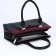 Lightning tout bag, external pocket, long belt, black color