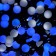 Garland “thread” 20 m with nozzles “balls 1.5 cm”, IP44, dark thread, 200 LED, white-blue glow, blinking, 220 V