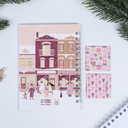 Gift New Year's set. Notepad and magnetic bookmarks of the "Magic Year!"-7