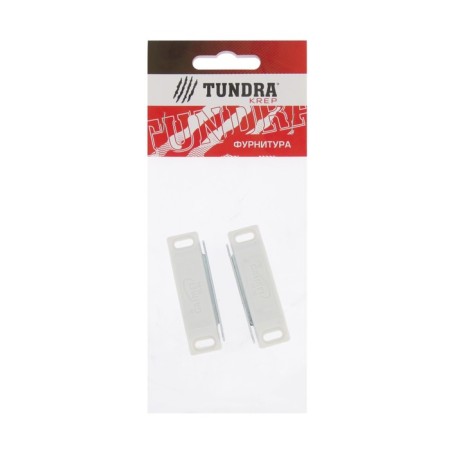 Magnet furniture tundra M002W, 60x13 mm, medium, white, 2 pcs.-2