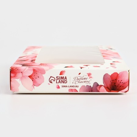 Sakura chocolate box, with a window, 16.4 x 8.4 x 1.7 cm-3
