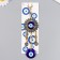 Suspension from the evil eye "Flower and Eye" gold 21 cm