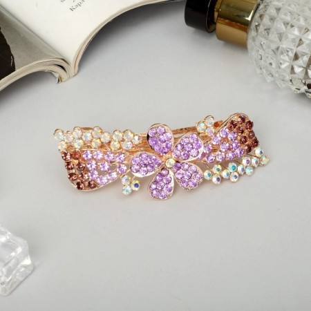 Hair hairpin "Sylvia" Flower, 9 cm
