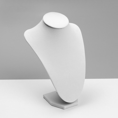 Bust for jewelry, 17 x 11 x 25 cm, h = 23.5 cm, white color-2